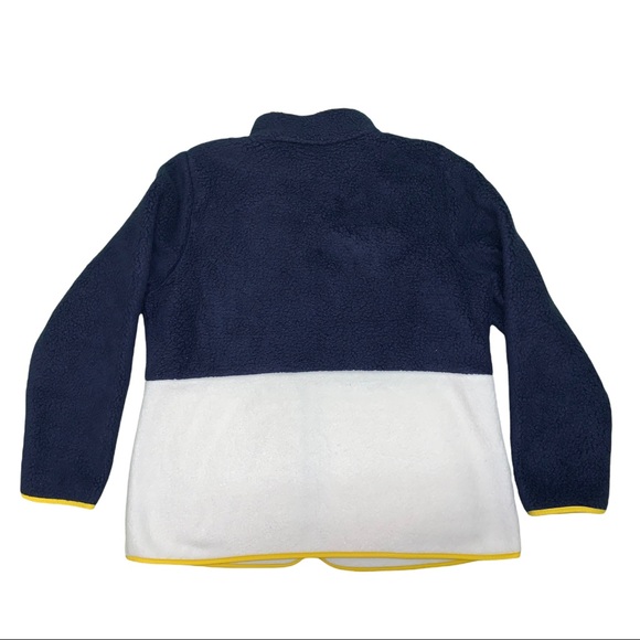 Talbots XL Plush Sherpa Colour Block Zip Up Sweatshirt Jacket Coat - Picture 5 of 10